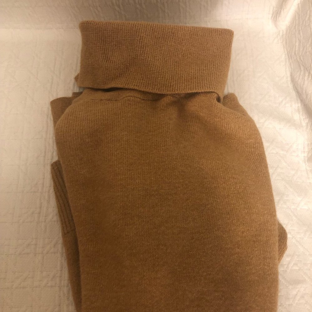 Banana Republic camel-colored turtle-neck